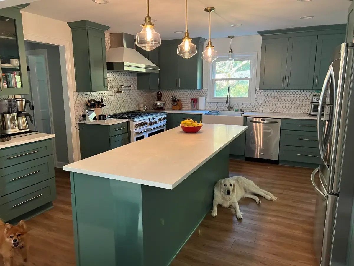 Completed kitchen
